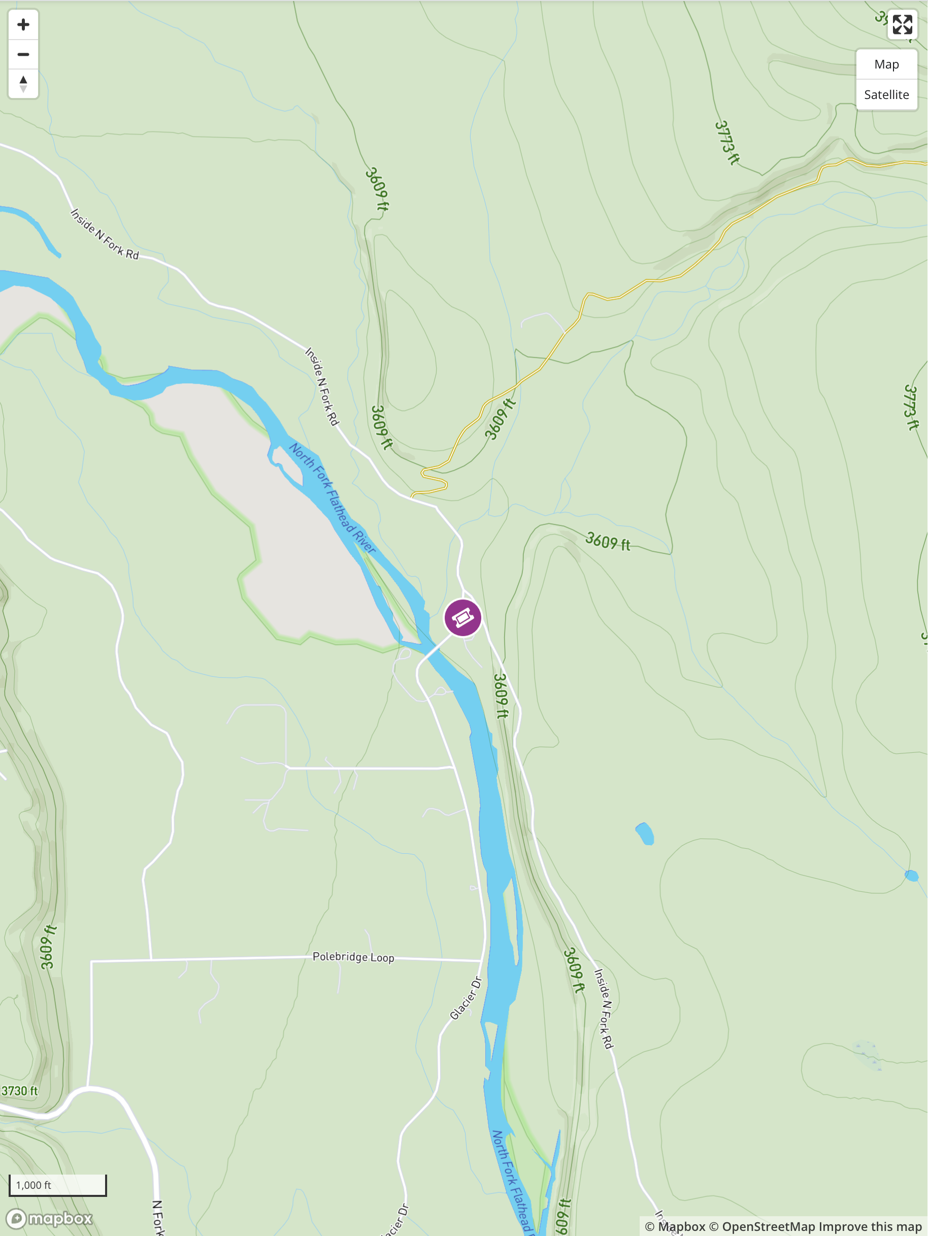 North Fork, Whitefish Montana, ticket location