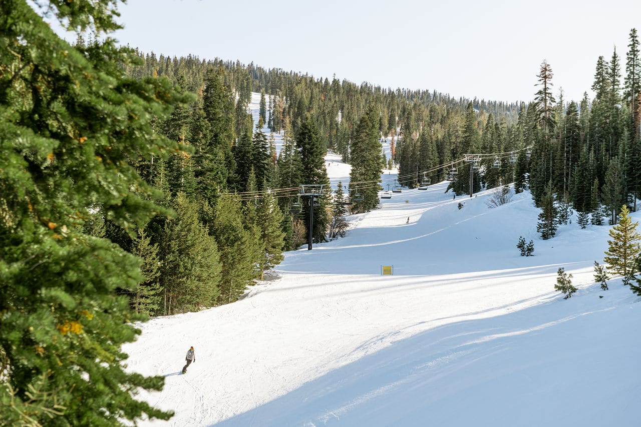 Skiing through the Mountains