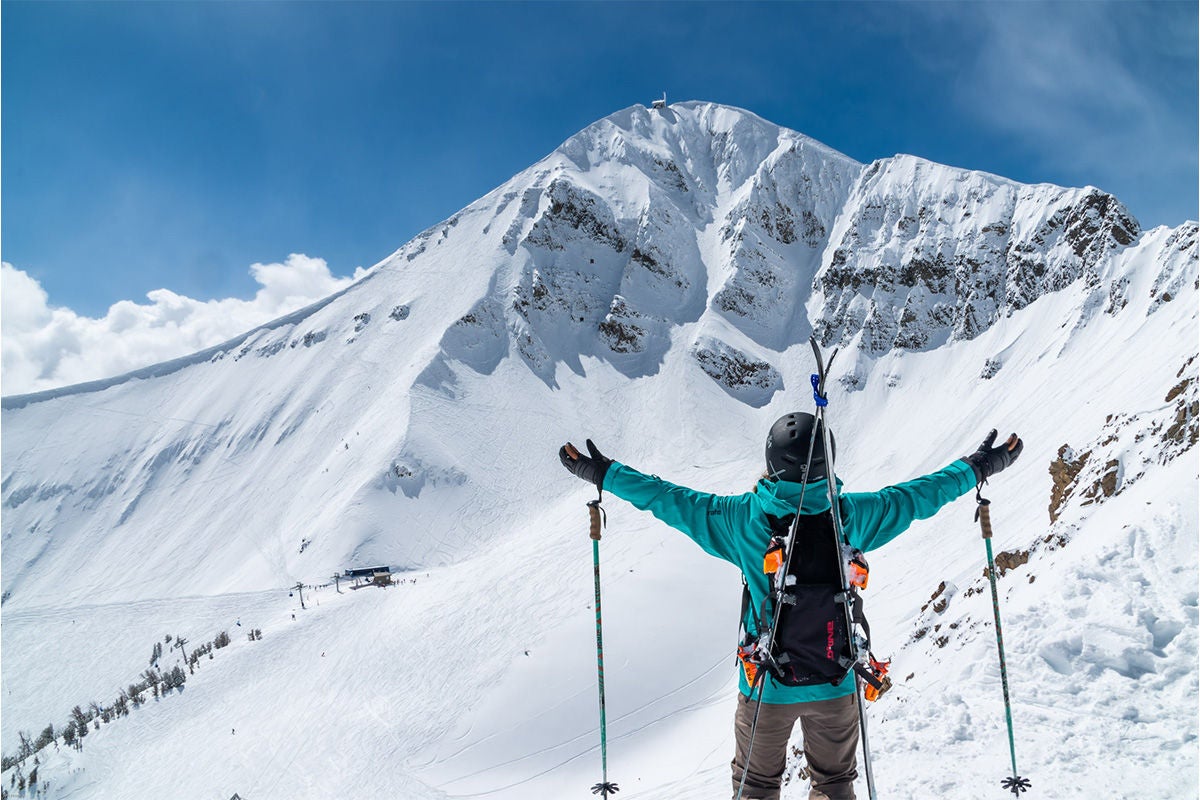 NOT ONLY DOES BIG SKY BOAST THE BIGGEST VERTICAL DROP IN THE U.S., IT HAS 5,800 ACRES OF SKIABLE TERRAIN.