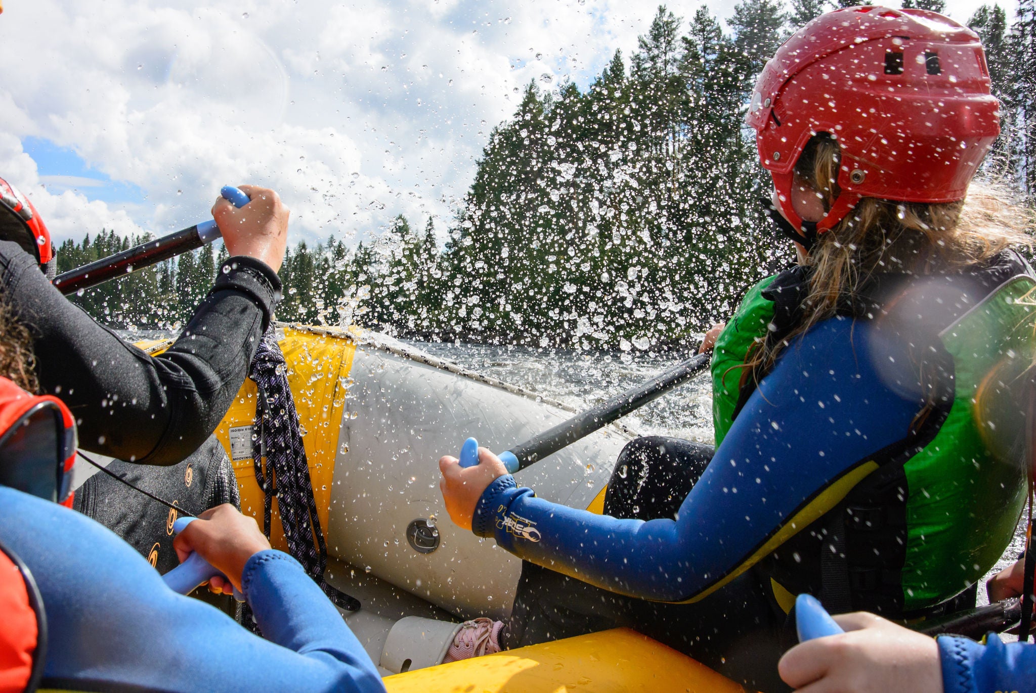 White water rafting in Vindelälven