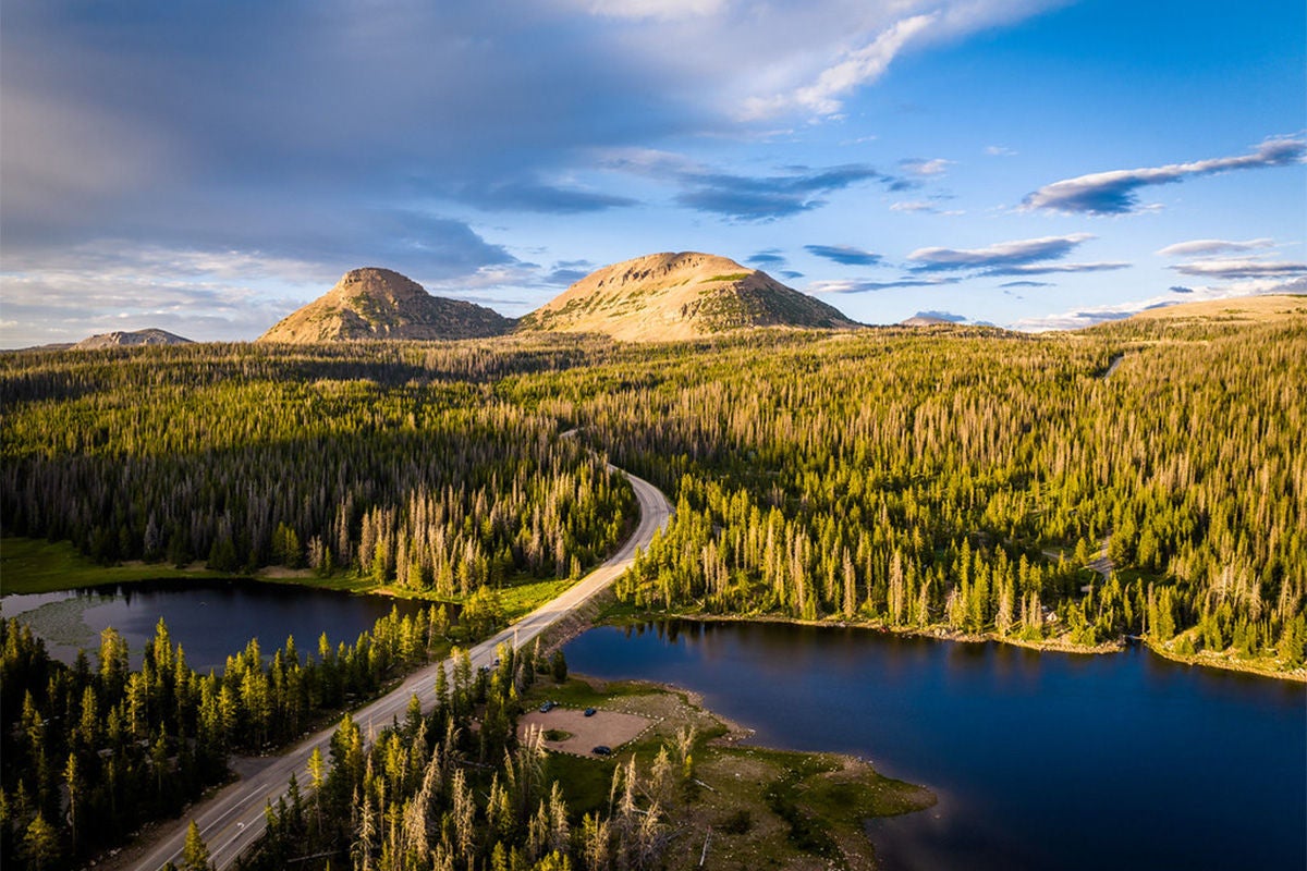 PARK CITY'S MIRROR LAKE HIGHWAY STRETCHES 42 MILES ALONG STATE ROUTE 150.