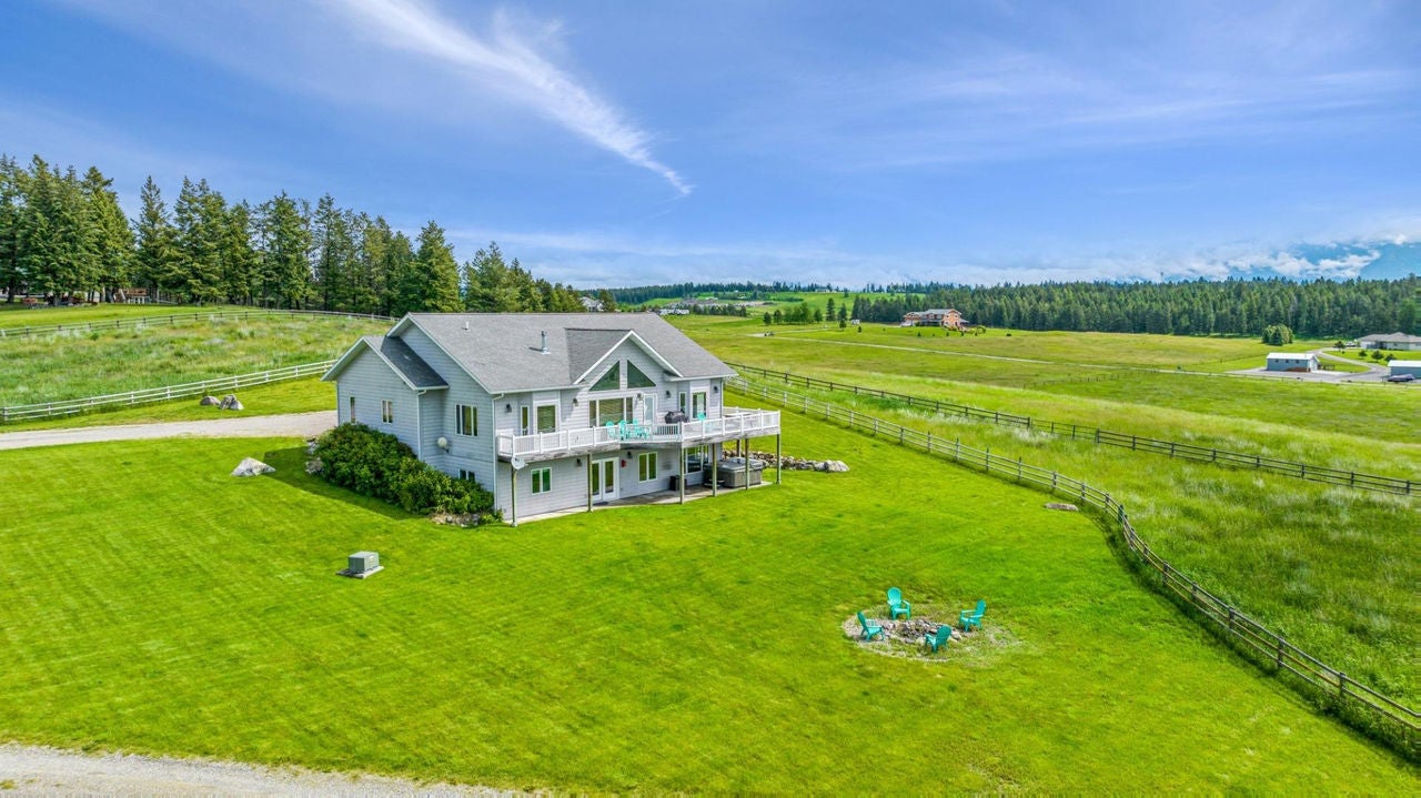 Big house on the Prairie drone photo